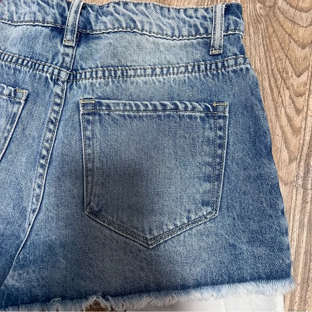 NWT Distressed Denim Shorts‎ by Nature Denim